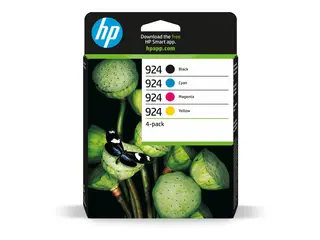 HP 924 - 4-pack - cyan, magenta, gul, svart original - blekkpatron