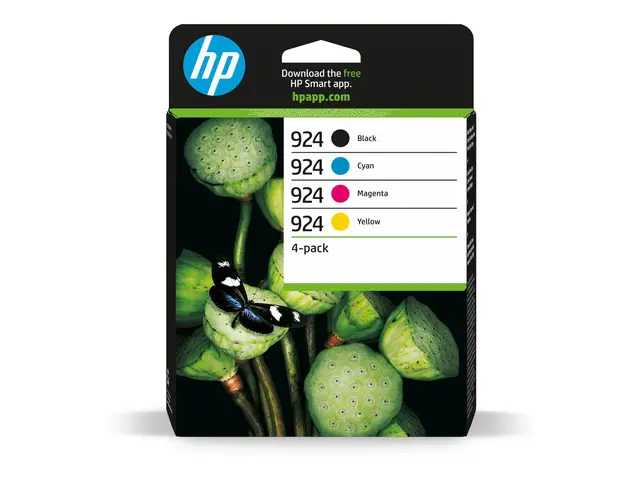 HP 924 - 4-pack cyan, magenta, gul, svart original blekkpatron