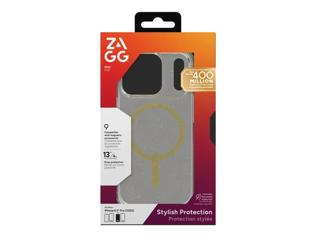 ZAGG Milan Snap - Baksidedeksel for mobiltelefon MagSafe-samsvar g...