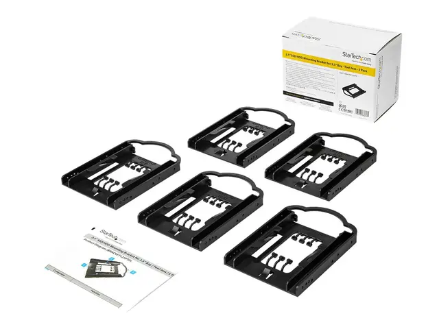 StarTech.com 2.5 SSD/HDD Mounting Bracket for 3.5 Drive Bay - 5 Pa...