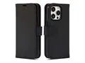 iiglo - Lommebok for mobiltelefon - polyuretanlær svart - for Apple iPhone 15 Pro