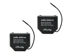 Shelly Lora Add-on - Kommunikasjonsmodul trådløs, kablet - LoRa - 868 MHz, 915 MHz, 915 - 928 Mhz - svart (en pakke 2)