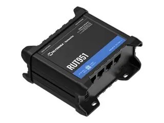 Teltonika RUT951 - Trådløs ruter - WWAN 3-portssvitsj 2,4 GHz 3G, 4G - DIN-skinnemonterbar