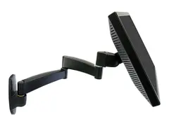 Ergotron 200 Series - Monteringssett (veggarm) for Skjerm - st&#229;l - svart - skjermst&#248;rrelse: inntil 32&quot; - veggmonterbar