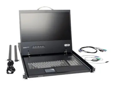 Eaton Tripp Lite Series Rack Console KVM Cable Kit w/ 19" LCD PS/2...