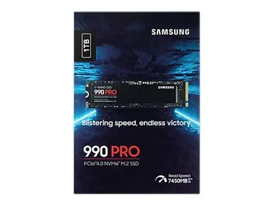 Samsung 990 PRO MZ-V9P1T0BW - SSD kryptert 1 TB intern M.2 2280 PC...