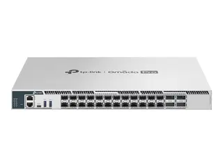 TP-Link Omada Pro S7500-24Y4C V1 - Switch L3 - Styrt - 24 x 1/10/25 Gigabit SFP28 + 4 x 100 Gigabit QSFP28 - front til bakside-luftflyt - rackmonterbar