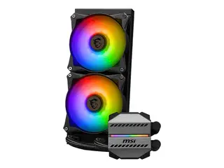 MSI MAG CORELIQUID - V&#230;skekj&#248;lesystem for prosessor Radiatorst&#248;rrelse: 240 mm - (for: LGA1150, LGA1151, LGA1155, LGA1156, LGA1200, LGA1700, LGA2011, LGA2011-3, LGA2066, AM4, AM5) - kobber - 120 mm