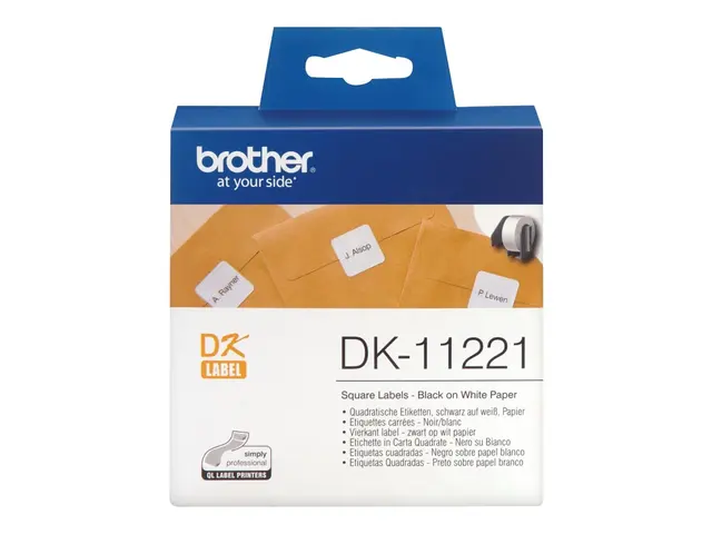 Brother DK-11221 - Svart på hvitt 23 x mm 1000 etikett(er) merkela...