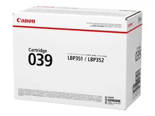 Canon 039 - Svart - original - tonerpatron for imageCLASS LBP351dn, LBP351x, LBP352dn, LBP352x; i-SENSYS LBP351x, LBP352x; Satera LBP351i