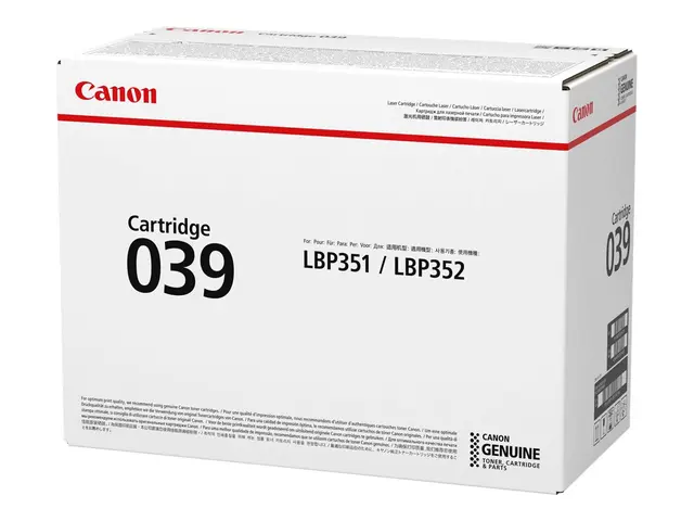 Canon 039 - Svart - original - tonerpatron - for imageCLASS LBP351...