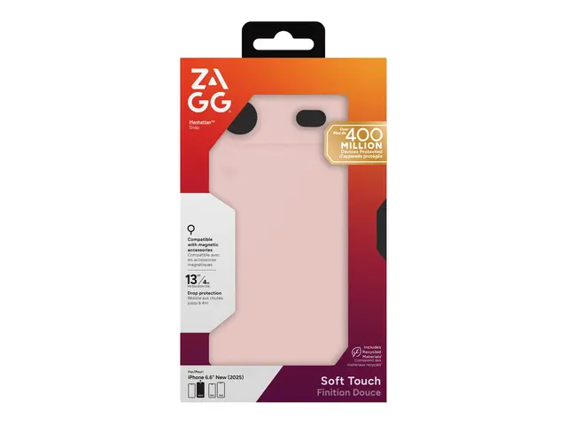 ZAGG Manhattan Snap - Baksidedeksel for mobiltelefon MagSafe-samsv...