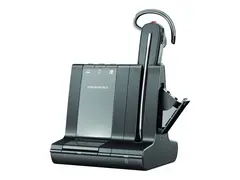 Poly Savi 8245-M - Savi 8200 series - hodesett i &#248;ret - konvertibel - DECT / Bluetooth - tr&#229;dl&#248;s - USB-A via DECT adapter - svart - Certified for Microsoft Teams