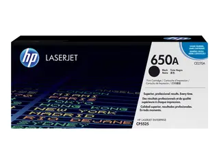 HP 650A - Svart - original - LaserJet - tonerpatron (CE270A) for Color LaserJet Enterprise CP5520, CP5525, M750