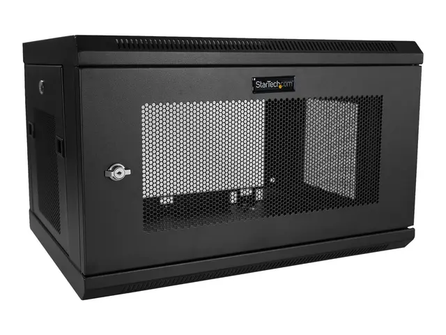 Startech 2 Post 6U 19" Wall Mount Network Cabinet, 15" Deep Lockin...