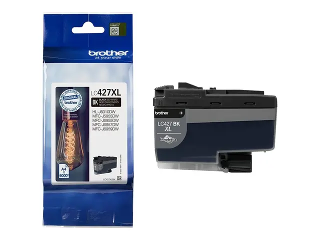 Brother LC427XLBK - Høykapasitets svart original blekkpatron for H...