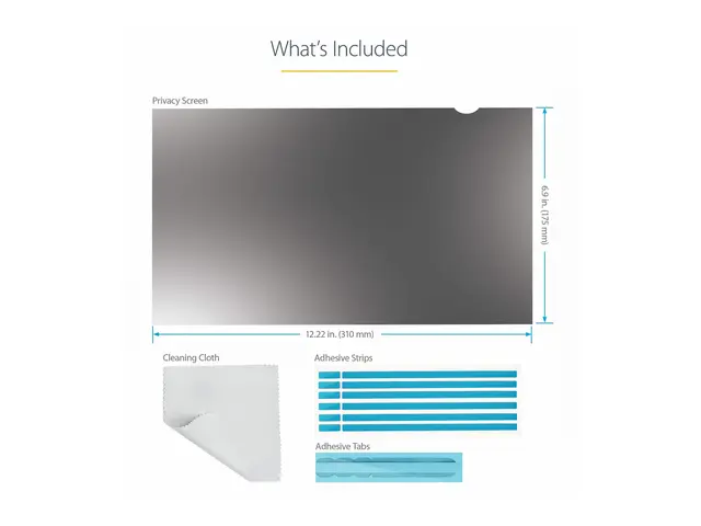 StarTech.com 14in Lap14in Laptop Privacy Screen, Anti-Glare Filter...