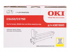 OKI - Gul - original - trommelsett - for C5650dn, 5650n, 5750dn, 5750n