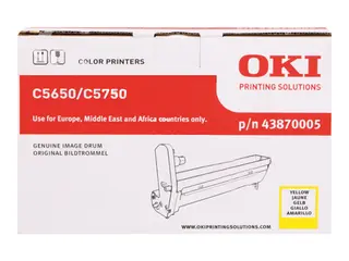 OKI - Gul - original - trommelsett - for C5650dn, 5650n, 5750dn, 5750n