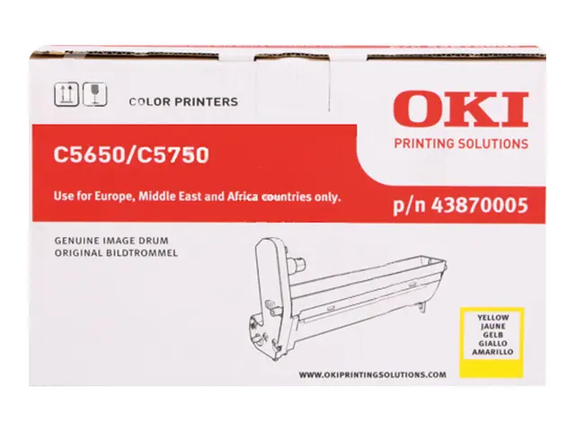 OKI - Gul - original - trommelsett - for C5650dn, 5650n, 5750dn, 5...