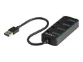 STARTECH.COM USB 3.0 Hub - 4x USB-A Ports with On/Off Switches - Bus Powered