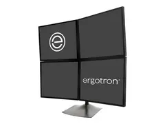 Ergotron DS100 Quad-Monitor Desk Stand - Stativ for 4 LCD-skjermer - aluminium, st&#229;l - svart - skjermst&#248;rrelse: inntil 24&quot; - skrivebord