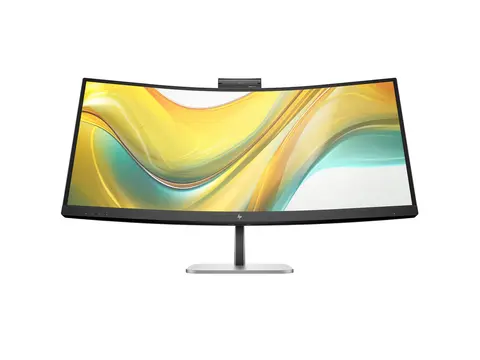 HP 534pm - Series 5 Pro - LED-skjerm kurvet - 34&quot; - 3440 x 1440 WQHD @ 100 Hz - VA - 400 cd/m&#178; - 4000:1 - 5 ms - HDMI, DisplayPort, USB-C - h&#248;yttalere - kullsort, naturlig s&#248;lv (stativ)