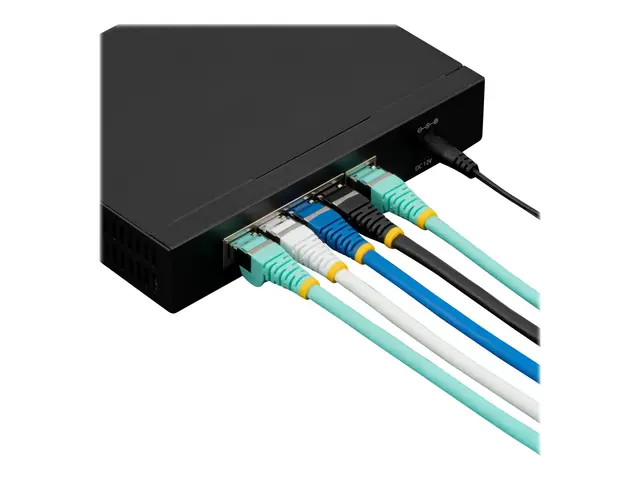 StarTech.com 10m CAT6a Ethernet Cable - Aqua Low Smoke Zero Haloge...