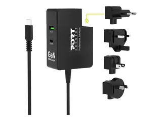 PORT Connect - Strømadapter - 100 watt - 5 A PD, QC - 3 utgangskontakter (USB, USB-C)