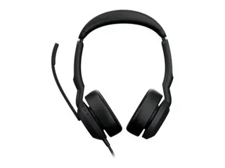 Jabra Evolve2 50 MS Stereo - Hodesett - on-ear tr&#229;dl&#248;s, kablet - aktiv st&#248;ydemping - USB-C, USB-A - Certified for Microsoft Teams