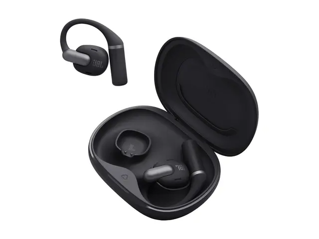 JBL Sense Pro - True wireless-hodetelefoner med mikrofon åpent øre - over-øret-montering - Bluetooth - svart 