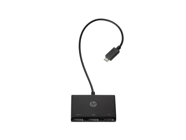 HP USB-C to USB-A - Hub 3 x SuperSpeed USB 3.0 stasjonær for Elite...