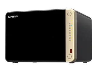 QNAP TS-664 - NAS-server - 6 br&#248;nner - SATA 6Gb/s RAID 0, 1, 5, 6, 10, 50, JBOD - RAM 8 GB - 2.5 Gigabit Ethernet - iSCSI st&#248;tte