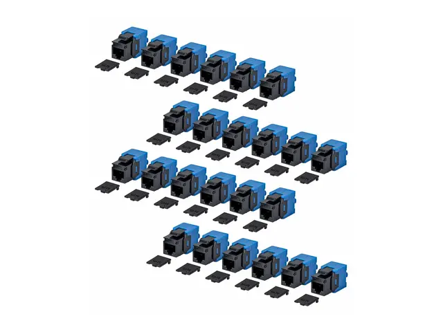 Startech - Trapes-jakk - 180°, toolfree - CAT 6 - UTP - RJ-45 - sv...