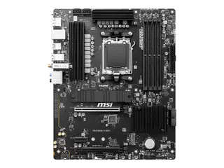 MSI PRO B650-S WIFI - Hovedkort ATX - Socket AM5 - AMD B650 Chipset - USB 3.2 Gen 1, USB 3.2 Gen 2, USB-C 3.2 Gen2, USB-C 3.2 Gen 2x2 - 2.5 Gigabit LAN, Wi-Fi 6E, Bluetooth - innbygd grafikk (CPU kreves) - HD-lyd (8-kanalers)