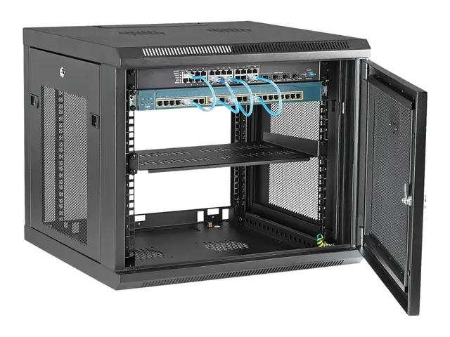Startech "9U Wall Mount Server Rack Cabinet - 4-Post Adjustable De...