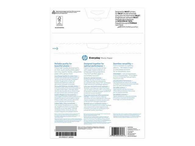 HP Everyday Photo Paper - Blank A4 (210 x 297 mm) 200 g/m² 100 ark...