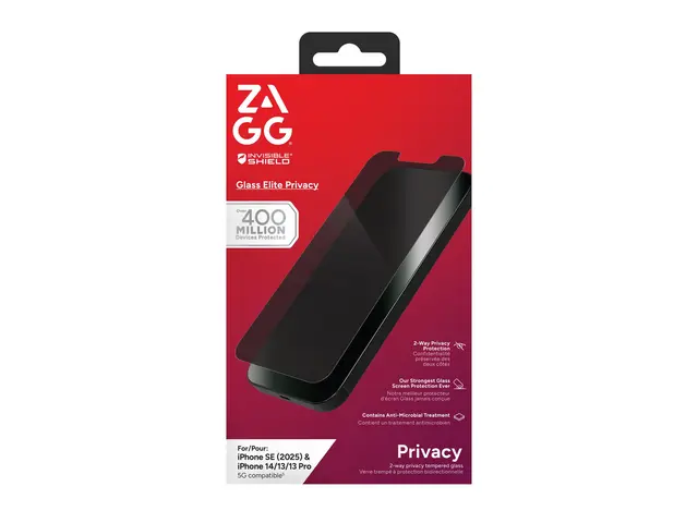 ZAGG InvisibleShield Glass Elite Privacy - Skjermbeskyttelse for m...