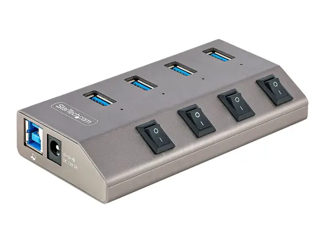 StarTech.com 4-Port Self-Powered USB-C Hub with Individual On/Off ...