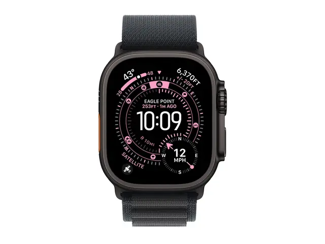 Apple Watch Ultra 3 - 49 mm svart titan Ja smartklokke med Alpine ...