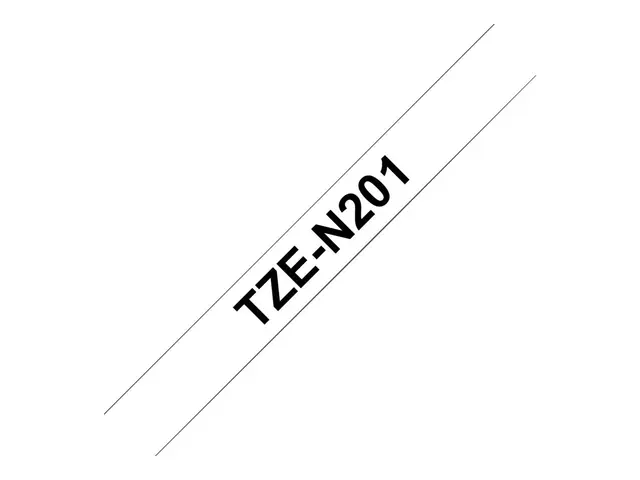 Brother TZe-N201 - Svart på hvitt Rull (3,56 cm x 8 m) 1 kassett(e...