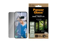PanzerGlass ECO Matrix - Skjermbeskyttelse for mobiltelefon ultrabred passform - film - med personvernsfilter - 4-veis - for Samsung Galaxy S25+