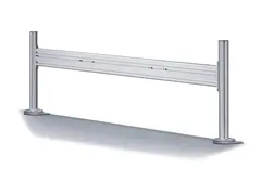 Neomounts FPMA-DTB100 - Monteringssett (verktøysholder) fast - for 3 LCD-skjermer - sølv - skjermstørrelse: 10"-24" - klemmemonterbar