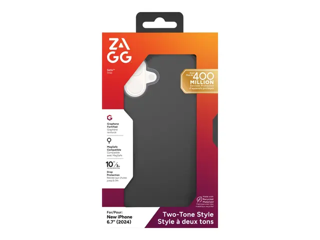 Zagg SoHo Snap - Baksidedeksel for mobiltelefon MagSafe-samsvar gr...
