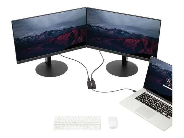 StarTech.com USB 3.0 to Dual DisplayPort Adapter 4K 60Hz, DisplayL...