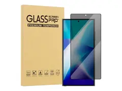 iiglo screenPro+ - Skjermbeskyttelse for mobiltelefon 3D - glass - med personvernsfilter - rammefarge svart - for Samsung Galaxy S25 Ultra