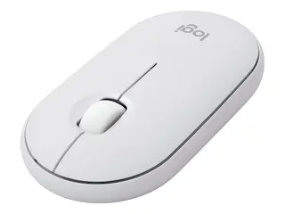 Logitech Pebble Mouse 2 M350s - Mus - optisk 3 knapper - trådløs - Bluetooth 5.2 LE - tonalhvit