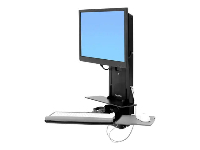 Ergotron StyleView Sit-Stand Vertical Lift, Patient Room montering...