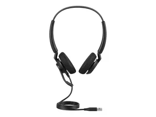 Jabra Engage 40 Stereo - Hodesett - on-ear kablet - USB-A - lydisolerende - Optimert for UC