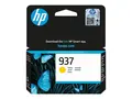 HP 937 - 10 ml - gul - original Officejet - blekkpatron
